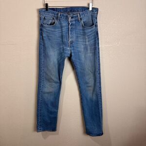 levis 501 light wash distressed vintage size 32X30